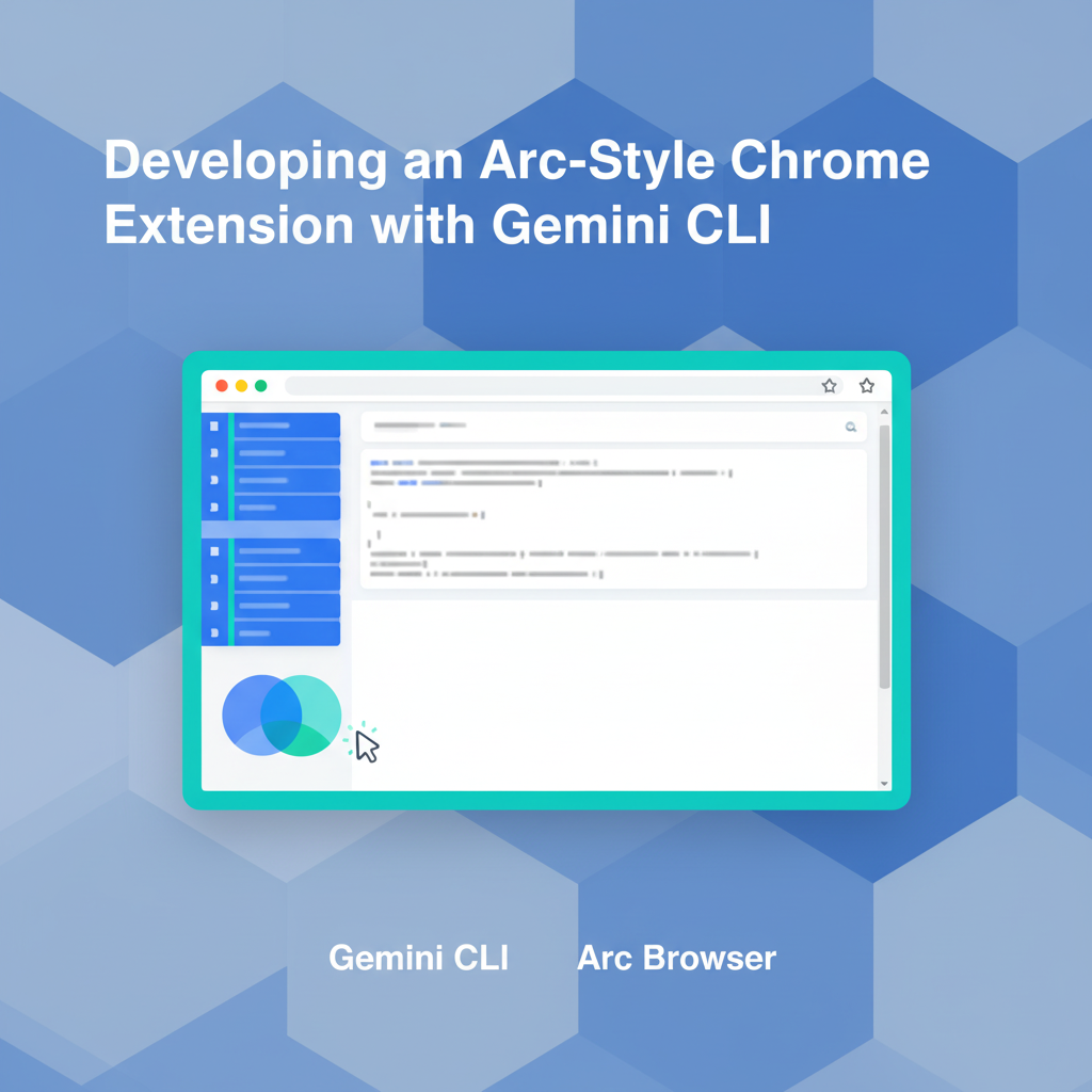 [Gemini CLI] My Experience Developing an Arc-Style Chrome Extension with Gemini CLI